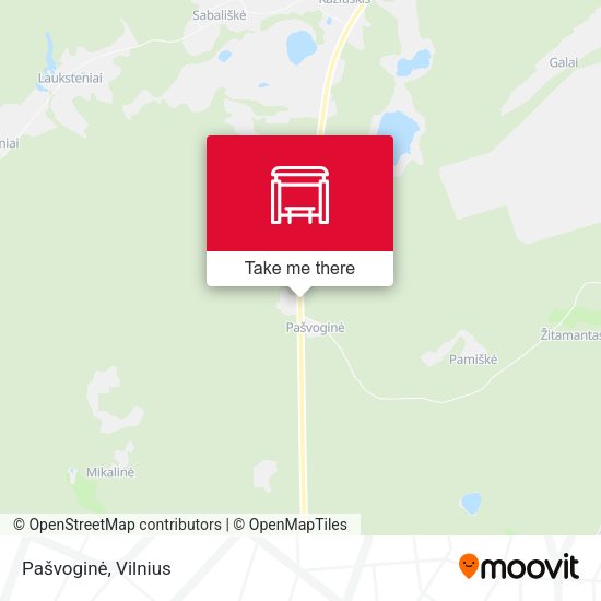 Карта Pašvoginė