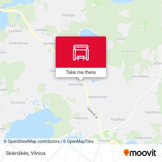 Карта Sklėriškės