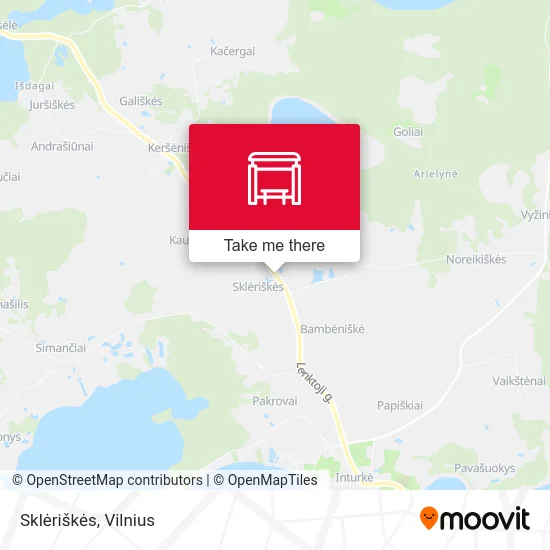 Карта Sklėriškės