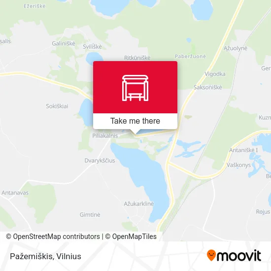 Карта Pažemiškis