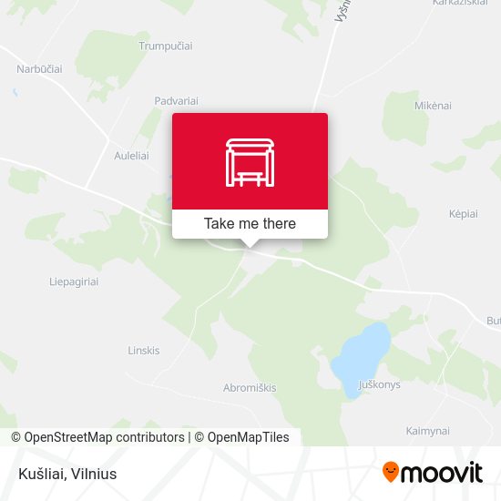 Карта Kušliai