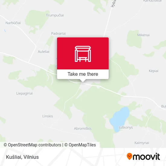 Карта Kušliai