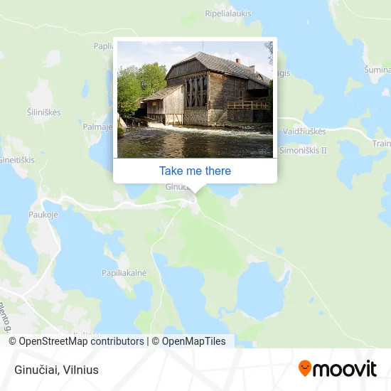 Карта Ginučiai