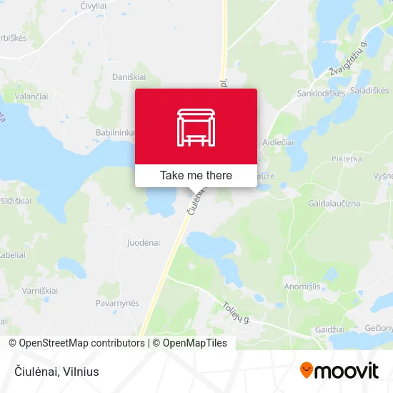 Карта Čiulėnai