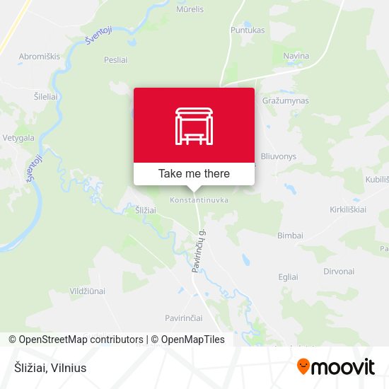Карта Šližiai