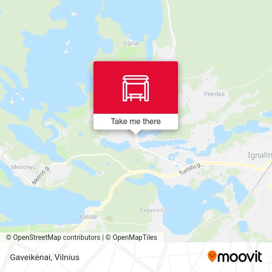 Карта Gaveikėnai