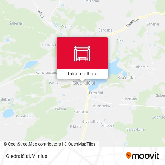 Карта Giedraičiai
