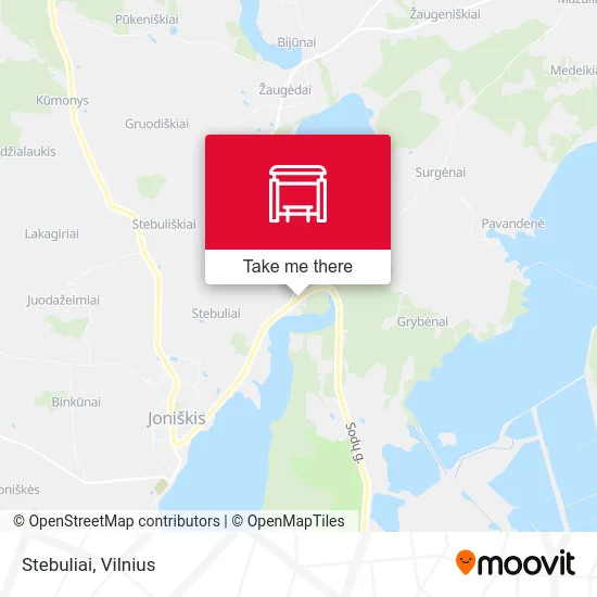 Карта Stebuliai