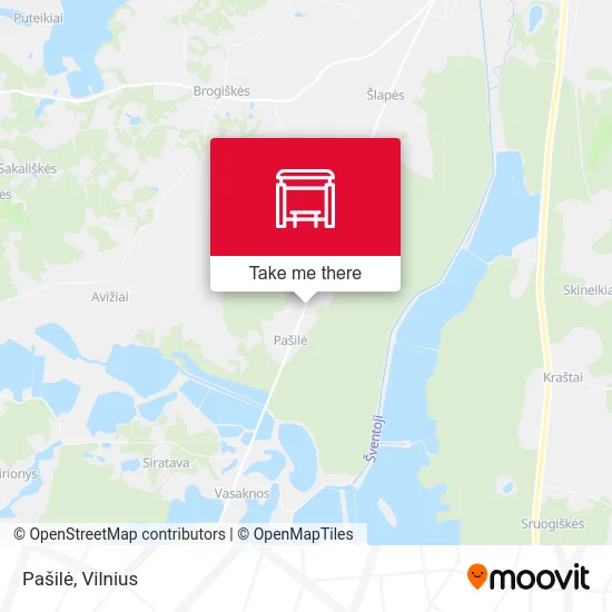 Карта Pašilė