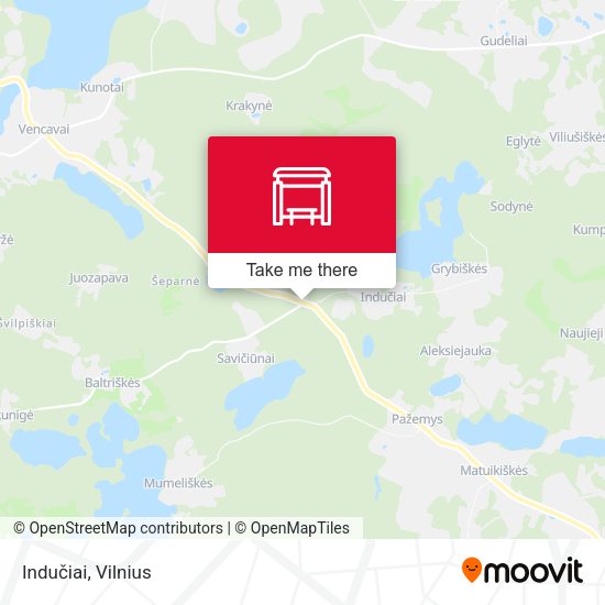 Карта Indučiai