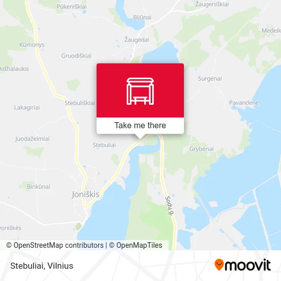 Карта Stebuliai