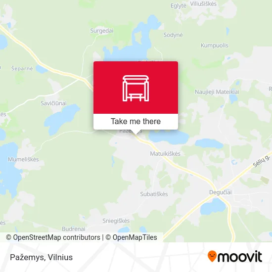 Карта Pažemys