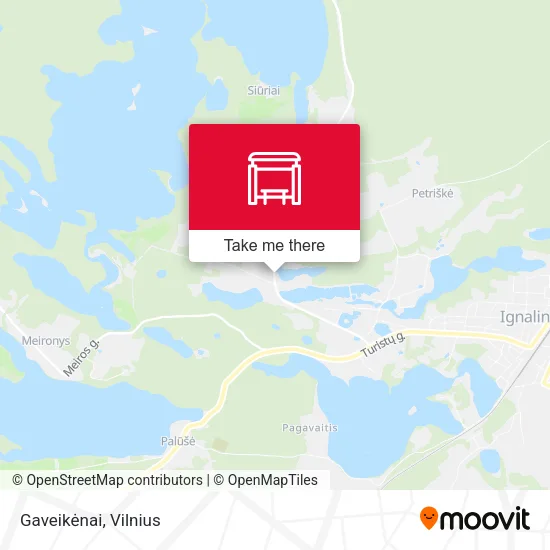 Карта Gaveikėnai