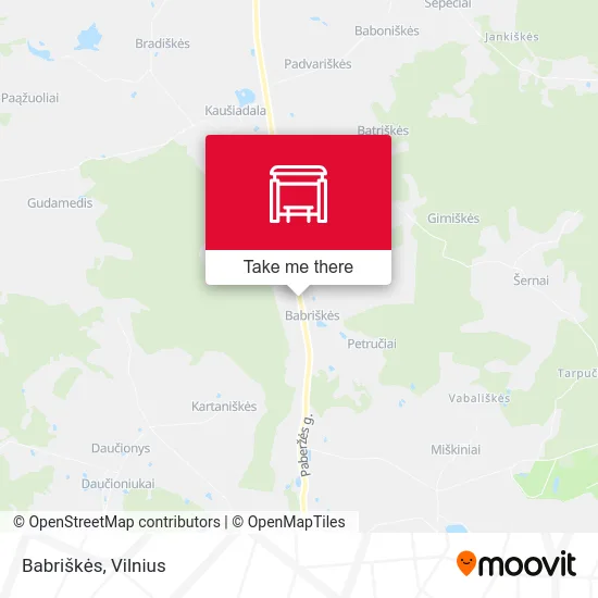 Карта Babriškės