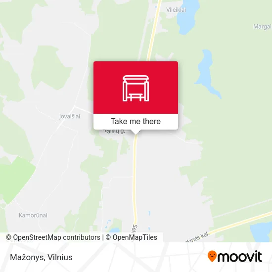Карта Mažonys