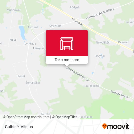 Карта Gulbinė