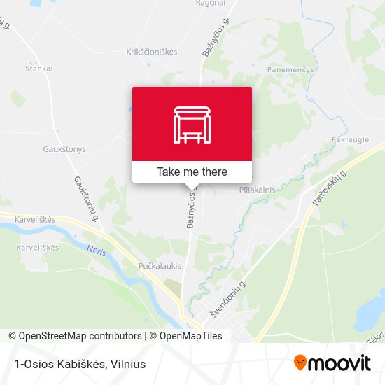 Карта 1-Osios Kabiškės