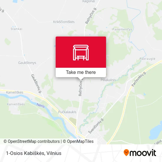 Карта 1-Osios Kabiškės