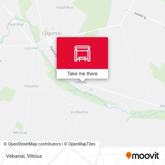 Карта Vėbariai