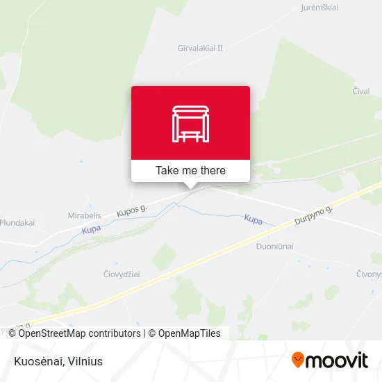 Карта Kuosėnai