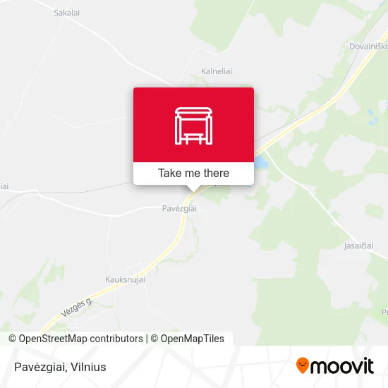 Карта Pavėzgiai
