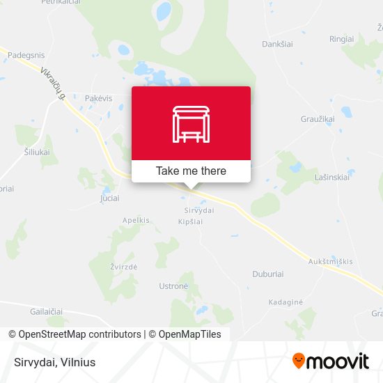 Карта Sirvydai