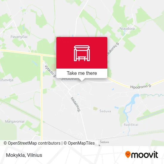 Карта Mokykla