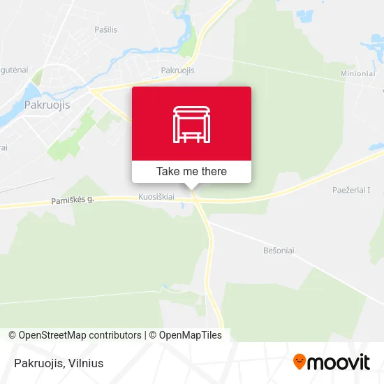 Карта Pakruojis