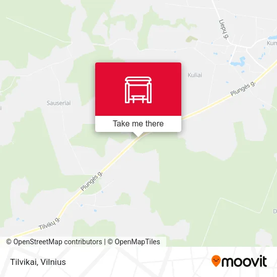 Карта Tilvikai