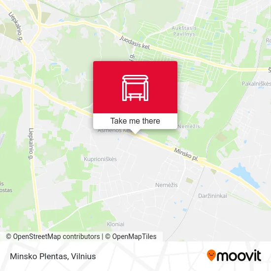 Карта Minsko Plentas