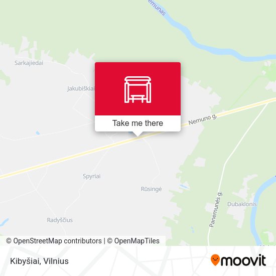 Карта Kibyšiai