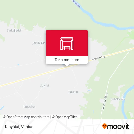 Карта Kibyšiai