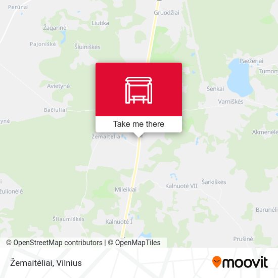 Карта Žemaitėliai