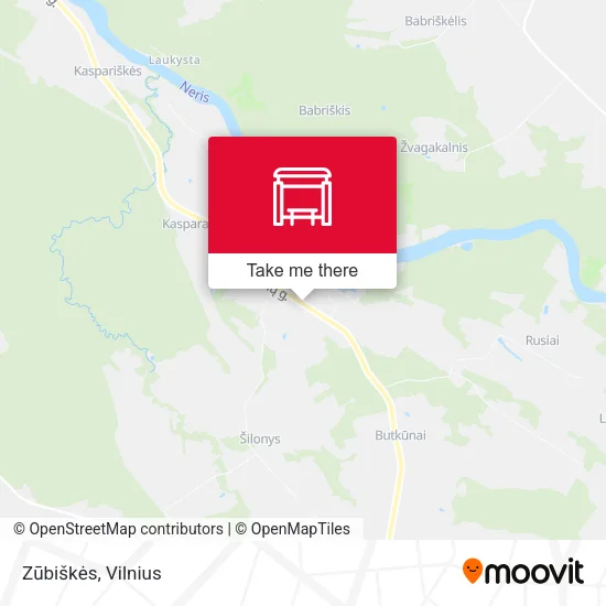 Карта Zūbiškės