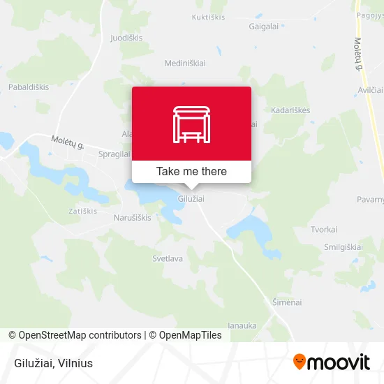 Карта Gilužiai