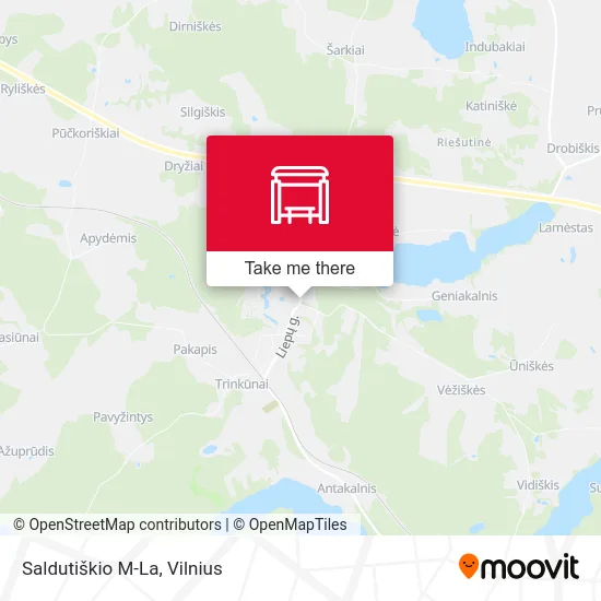 Карта Saldutiškio M-La