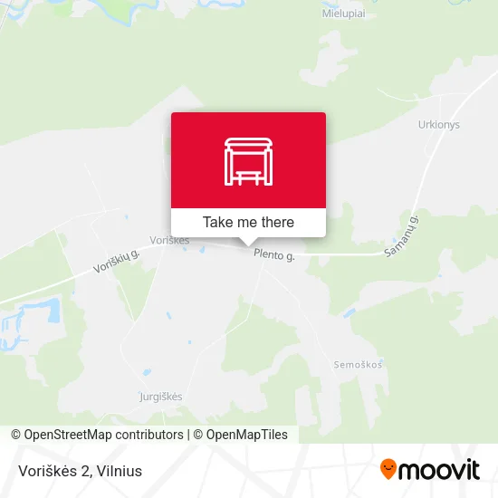 Карта Voriškės 2