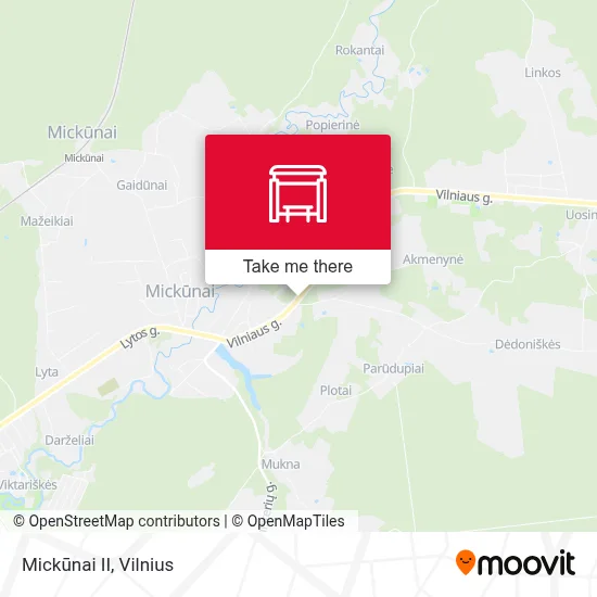 Mickūnai II map