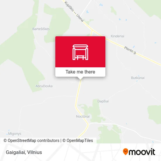 Карта Gaigaliai