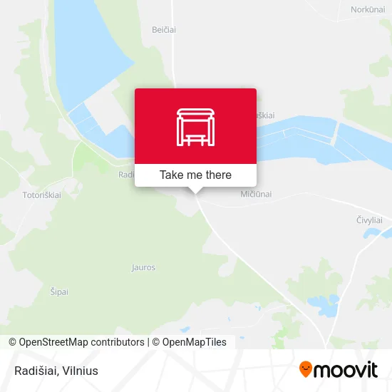 Карта Radišiai