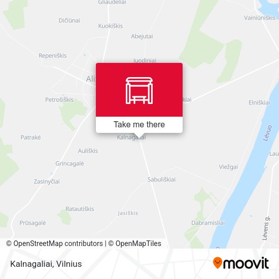 Карта Kalnagaliai