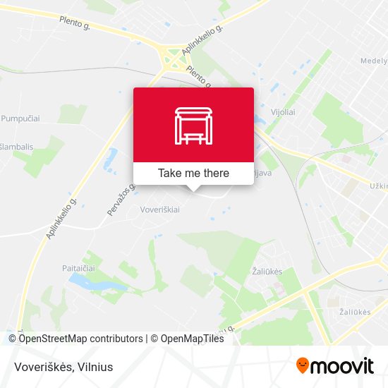 Карта Voveriškės