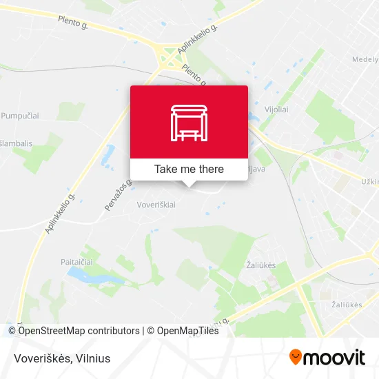 Карта Voveriškės