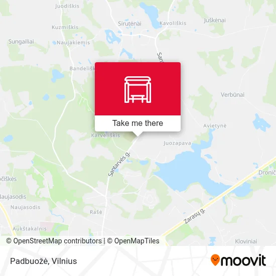 Padbuožė map
