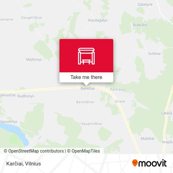 Карта Karčiai