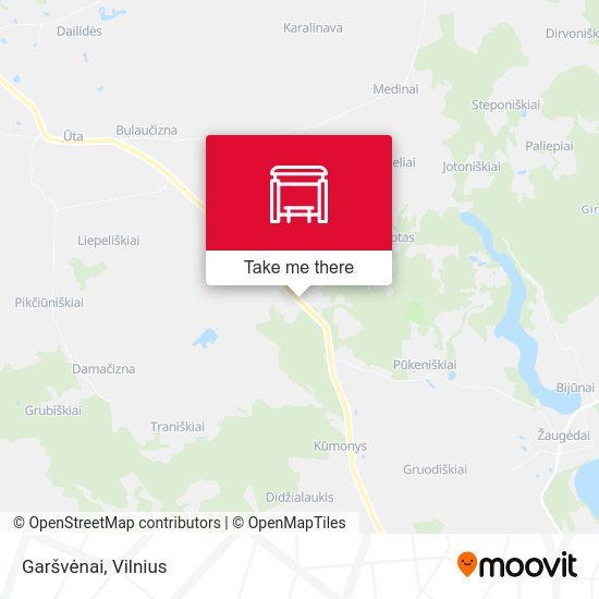 Карта Garšvėnai