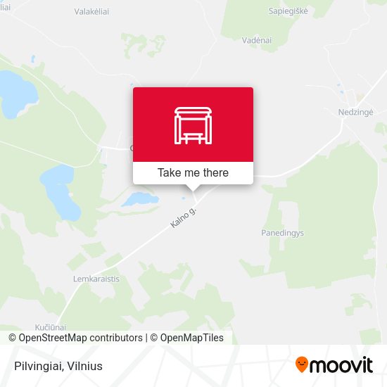Карта Pilvingiai