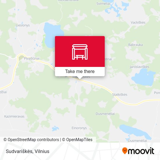 Карта Sudvariškės