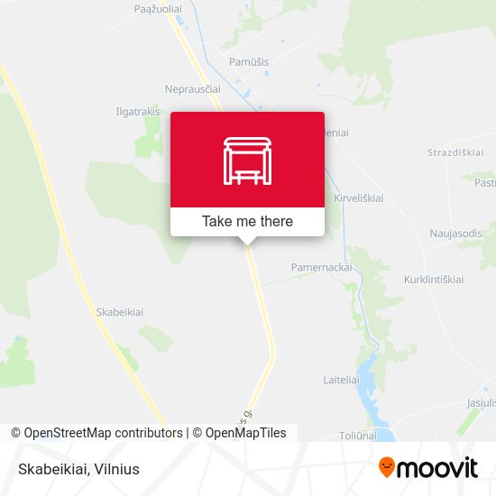 Карта Skabeikiai
