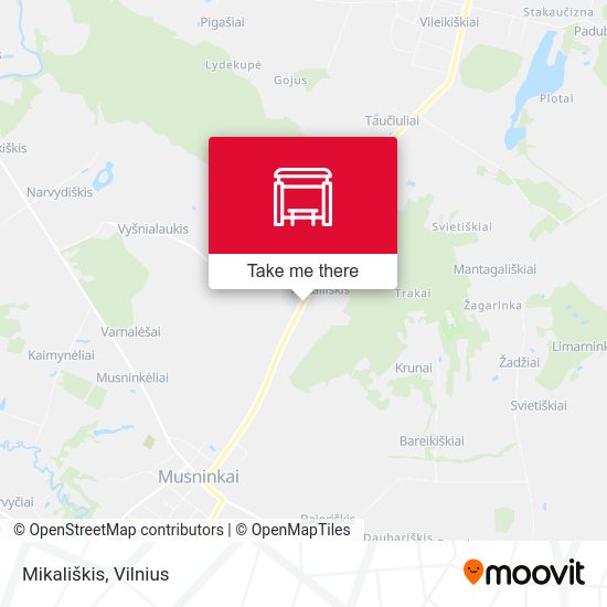 Карта Mikališkis
